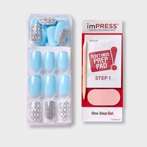 3 Sets ImPRESS Press-On Manicure In Medium Length - Picture 7 of 8